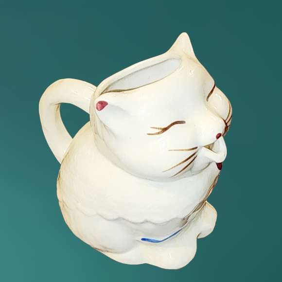 Vintage Anthropomorphic Shawnee USA Patented Puss 'n Boots Kitty Cat Creamer - Picture 3 of 7